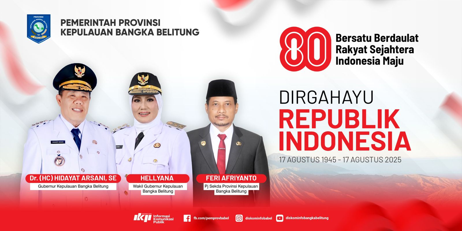 Ucapan Dirgahayu RI ke-80